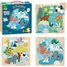 3 puzzle Animali del mondo V8530 Vilac 2