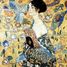 La donna con ventaglio di Klimt A515-350 Puzzle Michèle Wilson 2