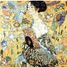 La donna con ventaglio di Klimt A515-80 Puzzle Michèle Wilson 3