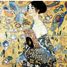 La donna con ventaglio di Klimt A515-80 Puzzle Michèle Wilson 2