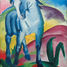 Il cavallo blu di Franz Marc A60-80 Puzzle Michèle Wilson 2