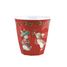 Bicchiere Peter Rabbit Natalizi rosso PJ-BP715N Petit Jour 2