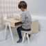 Sedia per bambini da 2 a 6 anni - Bianco KIDSCHAIRSMALLWH In2wood 3