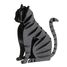 Modello 3D in carta gatto nero FRI-11635 Fridolin 1