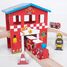 Set trenino stazione dei pompieri BJT037 Bigjigs Toys 3