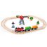 Pista con locomotiva a batteria e gru HA-E3731 Hape Toys 2