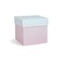 Coniglio Peluche con fazzoletto rosa in una scatola di fiori DC3337 Doudou et Compagnie 3