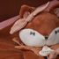 Peluche Mina la volpe con clip per ciuccio DC4686 Doudou et Compagnie 7