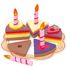 Grande torta di compleanno V8179 Vilac 6