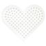 Piccola placca a cuore con perline in plastica Midi bianca HAMA-236 Hama 2