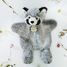 Marionetta a mano Panda grigio 25 cm HO3084 Histoire d'Ours 2