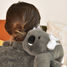 Peluche koala grigio con peso 40 cm HO3365 Histoire d'Ours 4