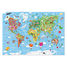 Puzzle gigante Mappa del mondo 300 pezzi J02656 Janod 2