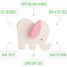 Elefante rosa da dentizione LA01237rose Lanco Toys 2