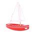 Barca The Sloop rosso 21cm TI-N202-SLOOP-ROUGE Maison Tirot 1
