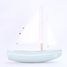 Barca Sloop verde acqua 21cm TI-N202-SLOOP-VERT-EAU Maison Tirot 2