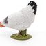Figurina di gallina bianca che becca PA51160-3621 Papo 5