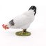 Figurina di gallina bianca che becca PA51160-3621 Papo 4