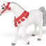 Figurina di cavallo arabo bianco in abito da parata PA-51568 Papo 3