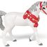 Figurina di cavallo arabo bianco in abito da parata PA-51568 Papo 2