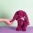 Peluche Coniglio Fleurette prugna 35 cm DC4705 Doudou et Compagnie 5