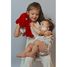 Peluche Coniglio Méloé 37 cm - Rosso passione MA0239 Maïlou Tradition 6