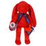 Peluche Coniglio Méloé 37 cm - Rosso passione MA0239 Maïlou Tradition 3