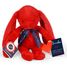 Peluche Coniglio Méloé 37 cm - Rosso passione MA0239 Maïlou Tradition 1