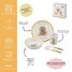 Set da 5 pezzi Peter Coniglio arancione PJ-BP701T Petit Jour 4