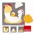 Puzzle uovo di gallina pulcino GO53027-4036 Goula 2