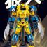 Robot Super PR Mecha giallo blu SL-M38-B1298 Sluban 9