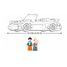 Model Bricks - Auto sportiva tedesca gialla SL-M38-B1097 Sluban 5