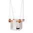 Altalena per bambini in legno e tessuto Bianco SS-MW-B-EUR Solvej Swings 1