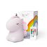 Luce notturna Cosmo l'unicorno glitter rosa LL-UNIPINKR Little L 2