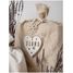 Decorazione di Natale - Cuore personalizzabile, legno bianco VI-CR11 Vintiun 4