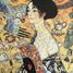 La donna con ventaglio di Klimt K515-100 Puzzle Michèle Wilson 1