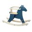 Hudada Cavallo a dondolo blu pavone con cerchio V1129B Vilac 1