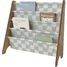Libreria in tessuto riciclato con quadri verdi EFK-107-016-021 3 Sprouts 1