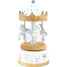 Piccolo caja de música Caballo Carrusel blu bianco UL4129 Ulysse 1