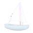 Barca Sloop verde acqua 21cm TI-N202-SLOOP-VERT-EAU Maison Tirot 1