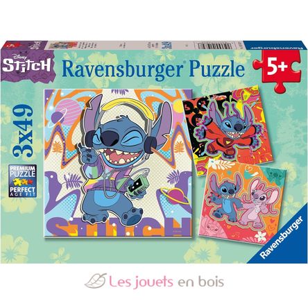 Puzzle Disney Stitch 3x49 pcs RAV-01070 Ravensburger 1