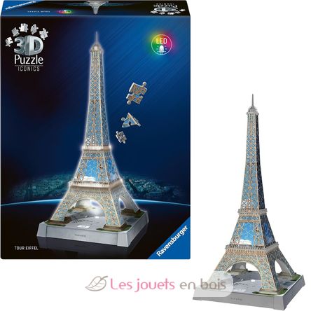 Puzzle 3D Torre Eiffel illuminata 216 pezzi RAV12008024 Ravensburger 2