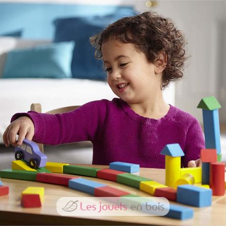 100 blocchi di legno MD10481 Melissa & Doug 3