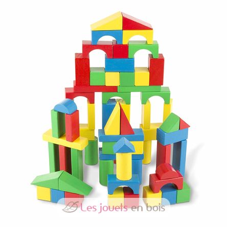 100 blocchi di legno MD10481 Melissa & Doug 1