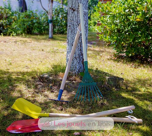 Kit di giocattoli da giardino Montessori con carriola e kit di attrezzi