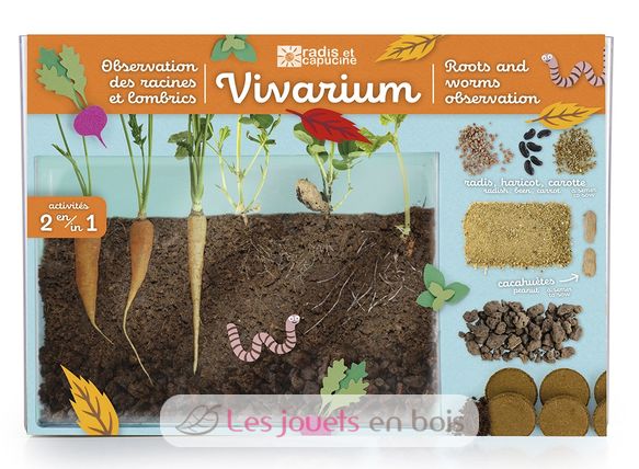 Vivarium Osservazione di radici e vermi RC-011038 Radis et Capucine 1