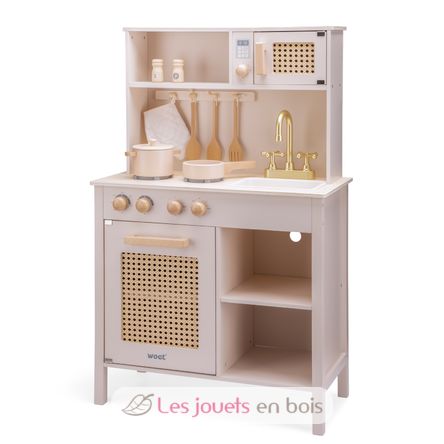 Cucina in legno e rattan rosa NCT11046 New Classic Toys 1