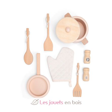 Cucina in legno e rattan rosa NCT11046 New Classic Toys 5