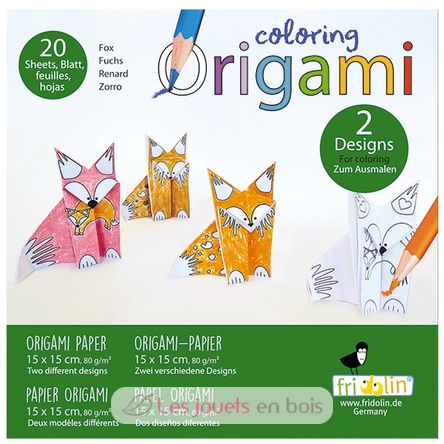 Coloring Origami - Volpe FR-11382 Fridolin 1