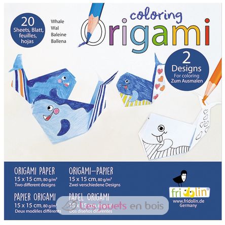 Coloring Origami - Balena FR-11388 Fridolin 1